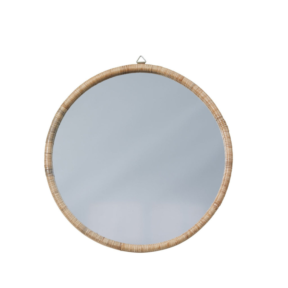 1584928-1 Mirrors, 2 pcs - Lene Bjerre Riselle, natural rattan, 60 x 60 x 2 cm