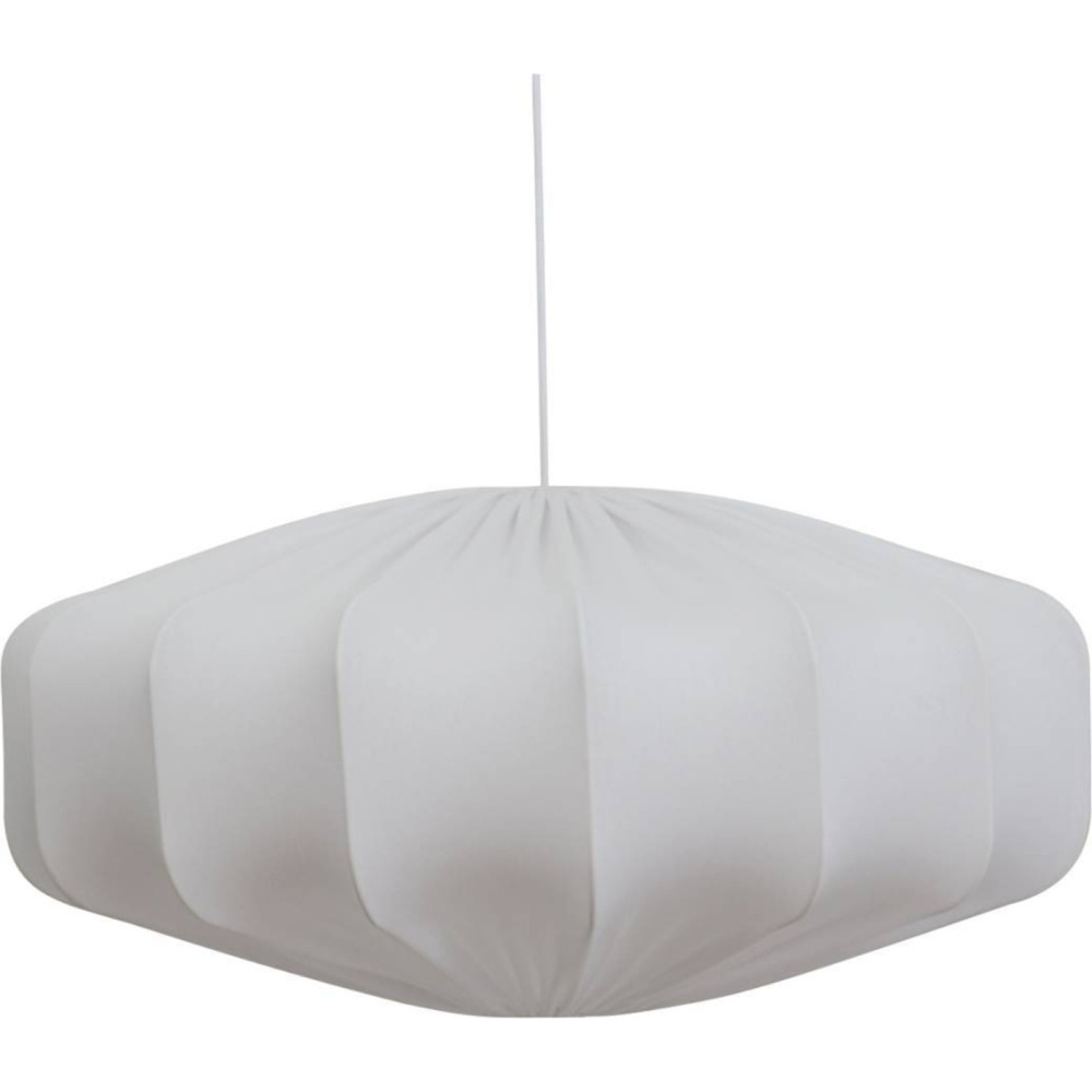 1584930-1 Lampshade, 1 pc - Hallbergs Venom, white stretch fabric, Ø68 cm