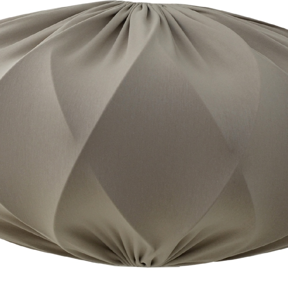 1584931-1 Lampshade, 1 pc - Hallbergs Twister Elips, sand-coloured stretch fabric, Ø65 cm
