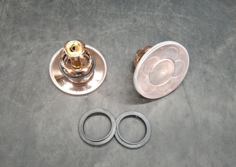 Avloppsfilter, 48 st - tryckplugg och korgsil, roséguld