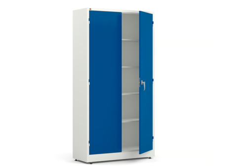 Storage cabinet STYLE 1900x1000x400 mm, white, blue