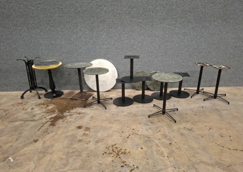 Table and brush stand