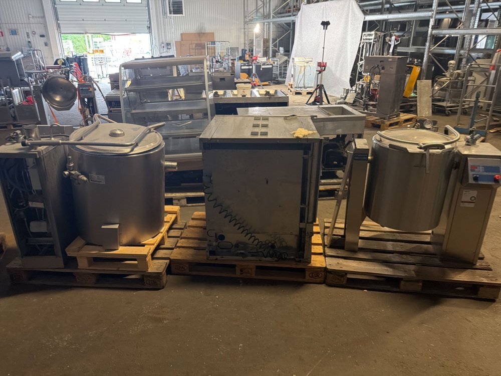 1566146-1 Restaurant and catering equipment, 14 pallets - Jöni Foodline, Gastro Teknik, Bonnet, etc.
