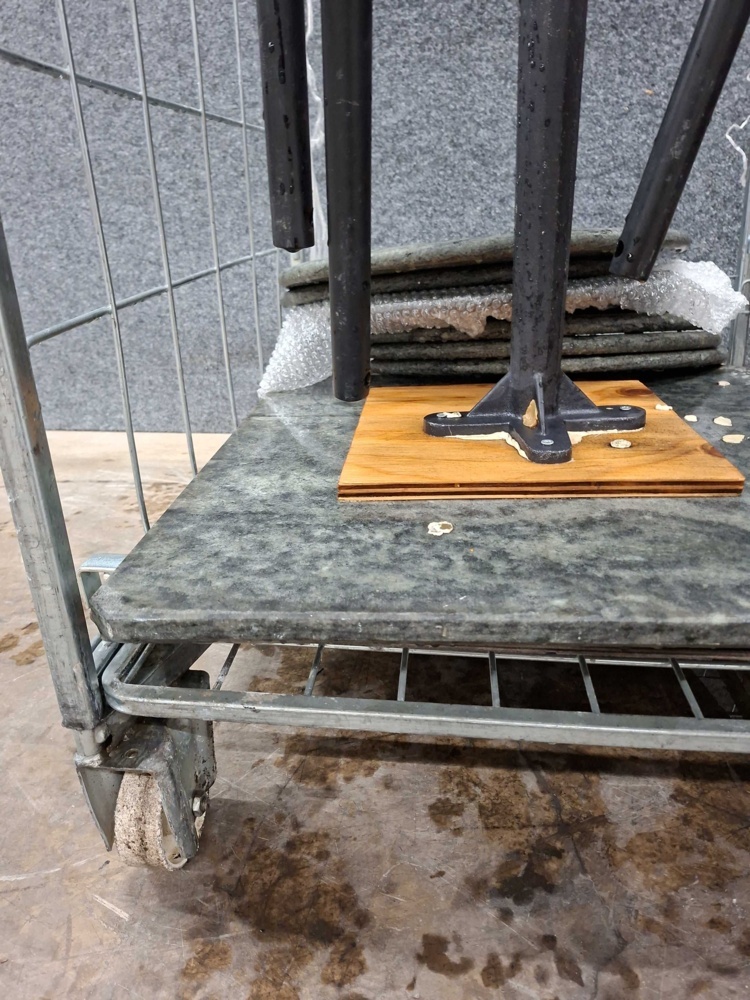 1587518-2 Assortment of tables and drill stands