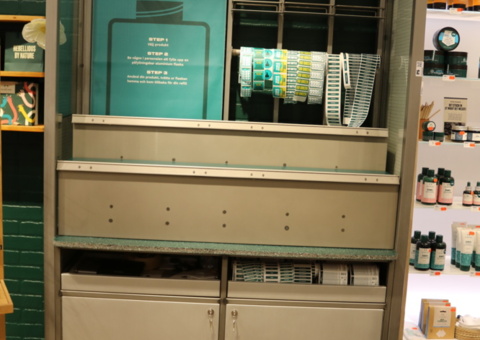 Sheet metal cabinet/shelf