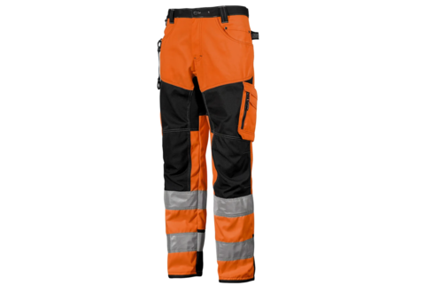 4 pcs High-visibility stretch trousers Björnkläder Class 2, Size D116