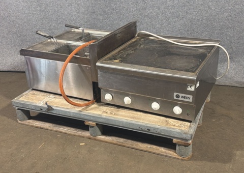 Frying table and double fryer - Wery
