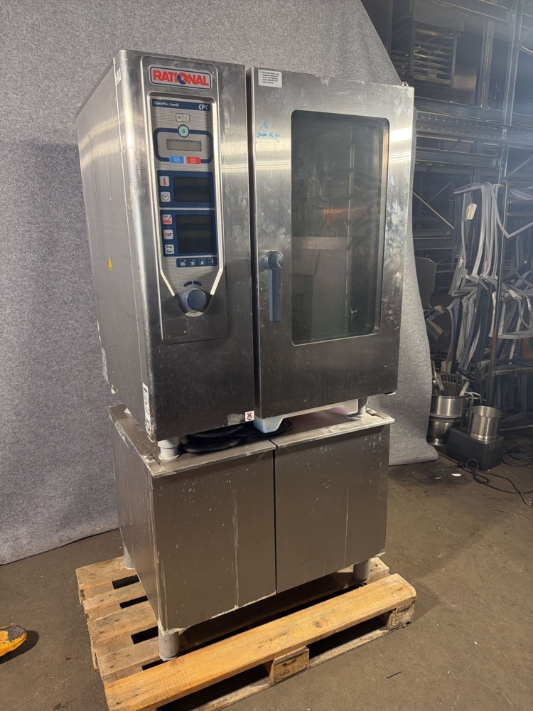 1566158-1 Combi oven with base cabinet - Rational ClimaPlus Combi CPC 101