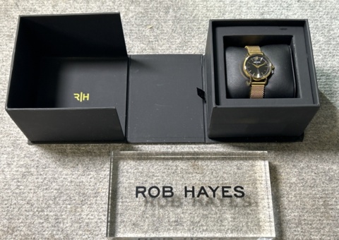 Wristwatch - Rob Hayes 26 mm (gold/black) 10pcs