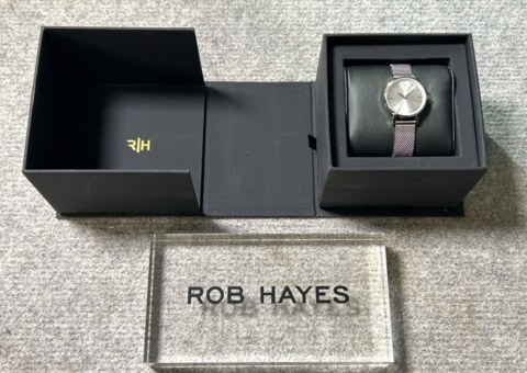 Wrist watch - Rob Hayes 26 mm (silver) 10 pcs