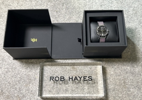 Wristwatch - Rob Hayes 26 mm (silver/black) 10pcs