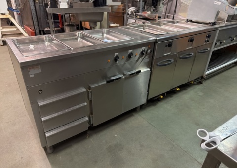 Heating units 2 pcs, including 6 trays - Gastroteknik and Metos