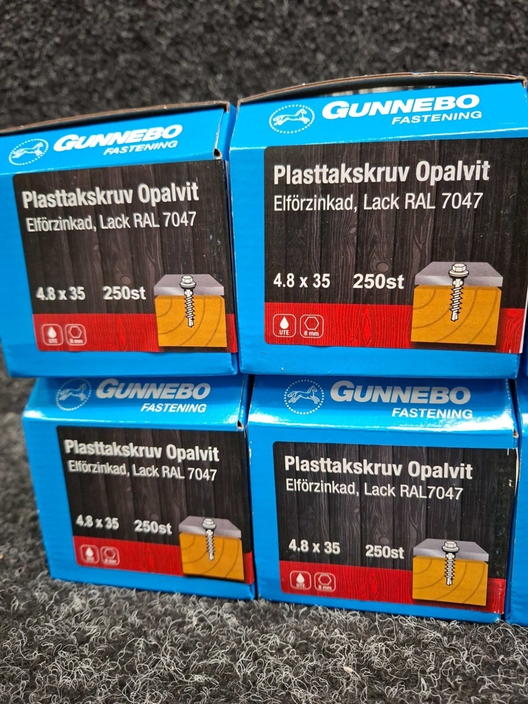 1590063-2 2000 st Farmarskruv 4.8x20 & 4.8x35mm, Gunnebo