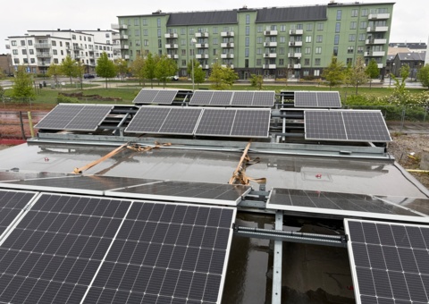 Avyttring solpaneler med växelriktare