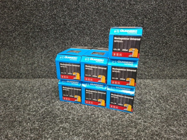 1590068-1 1750 st Montageskruv Universal 4.8x50 & 4.8x70mm, Gunnebo