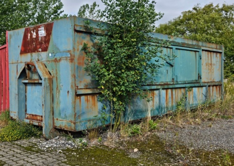 Container 31 m³ with contents