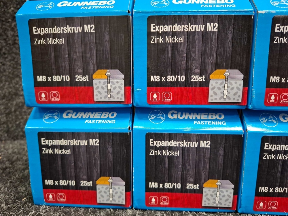 1590077-2 8 pcs Packs Expander screw M2, Gunnebo