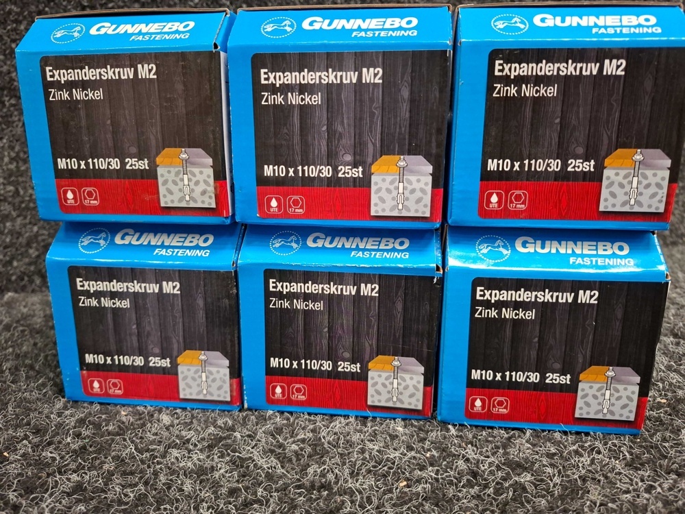 1590081-2 150 pcs Expander screw M2 M10x110/30, Gunnebo