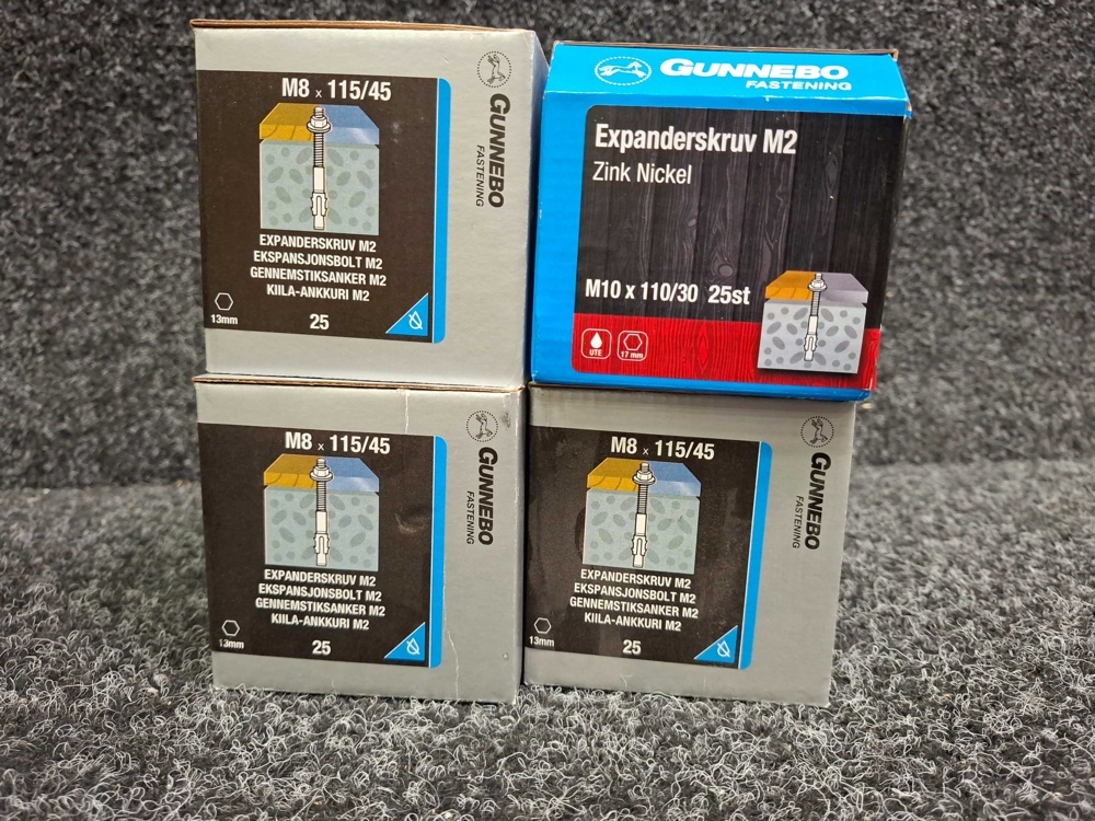 1590146-2 100 Expander screw M2, Gunnebo