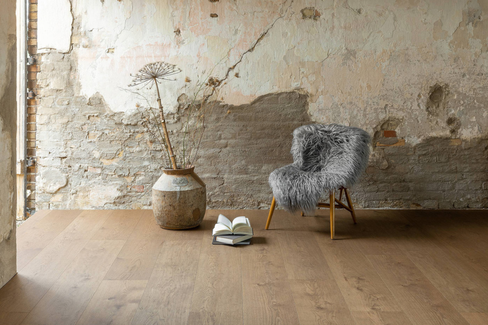 1590165-2 Hardened Oak Dark Brown, 184sqm, click flooring 5G, XXL, 1-strip
