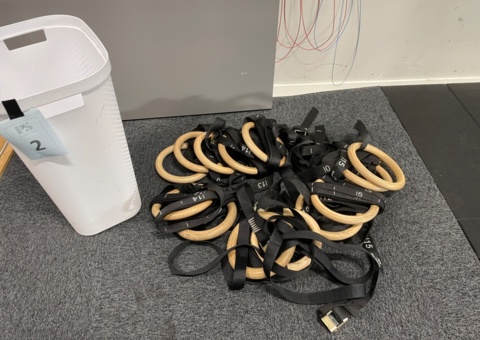 Wooden gym ring 13 pcs