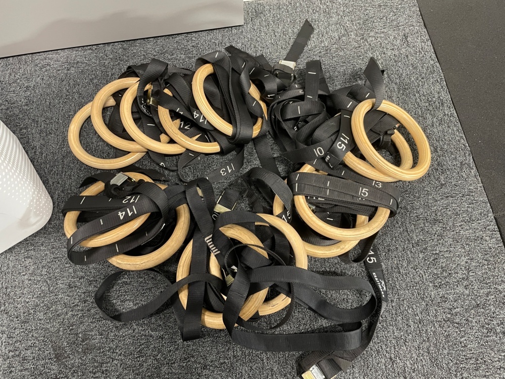 1590202-2 Wooden gym ring 13 pcs