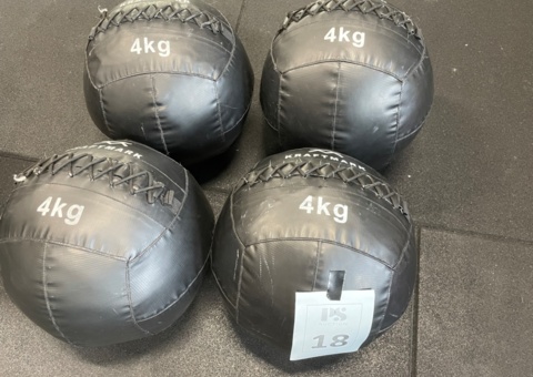 Wallballs 4 kg, Kraftmark, 4 pcs