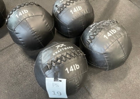 Wallballs 14 lb, 6 kg, Kraftmark, 4 pcs