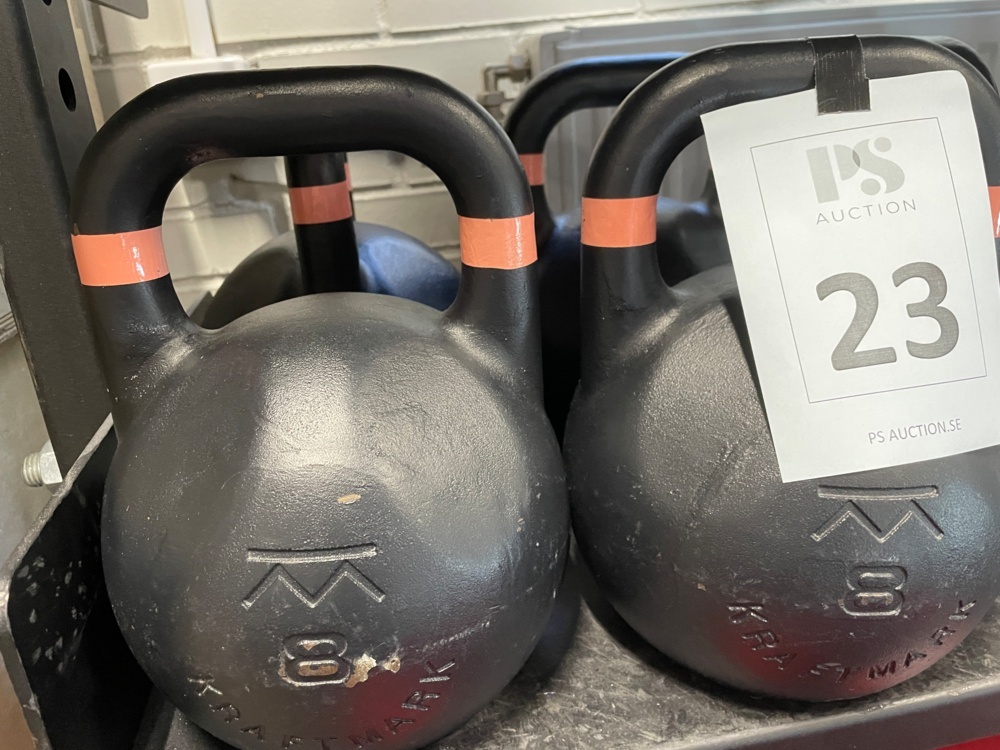 1590223-2 Kettlebell Competition 8 kg, 4 pcs - Kraftmark
