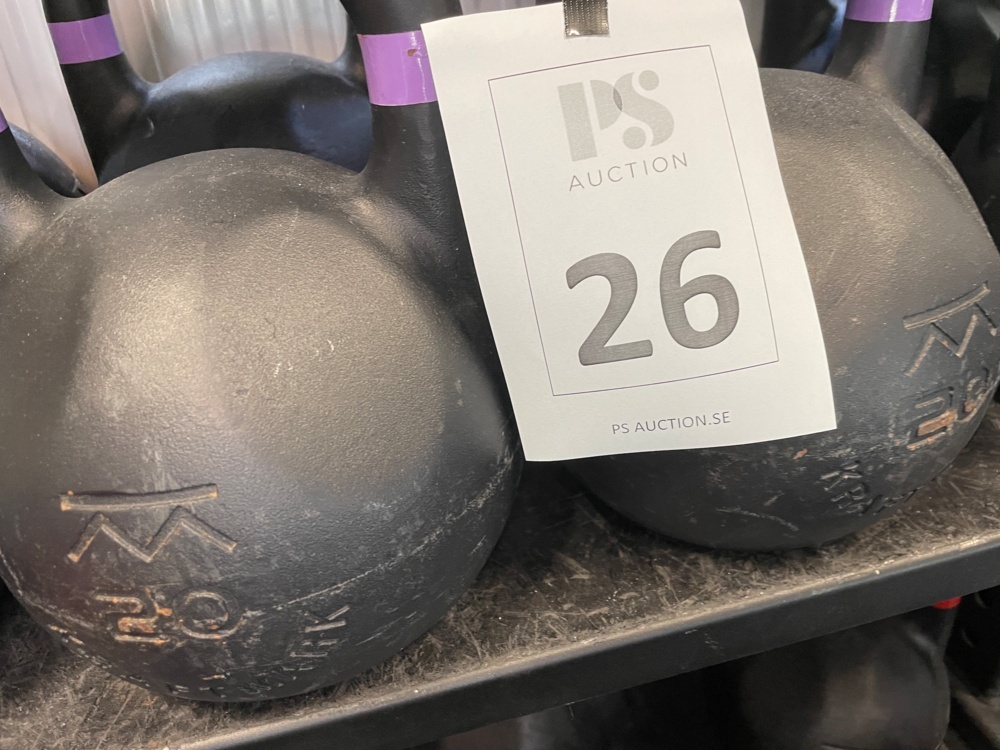 1590226-2 Kettlebell Competition 20 kg, 4 pcs - Kraftmark