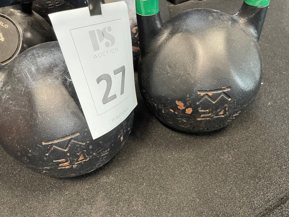 1590227-2 Kettlebell Competition 24 kg, 4 pcs - Kraftmark