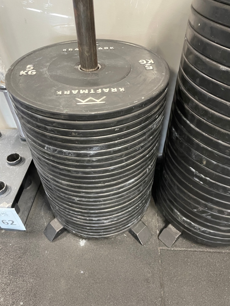 1590243-1 Weight Plates Bumper Training 5 Kg, 6 pcs - Kraftmark