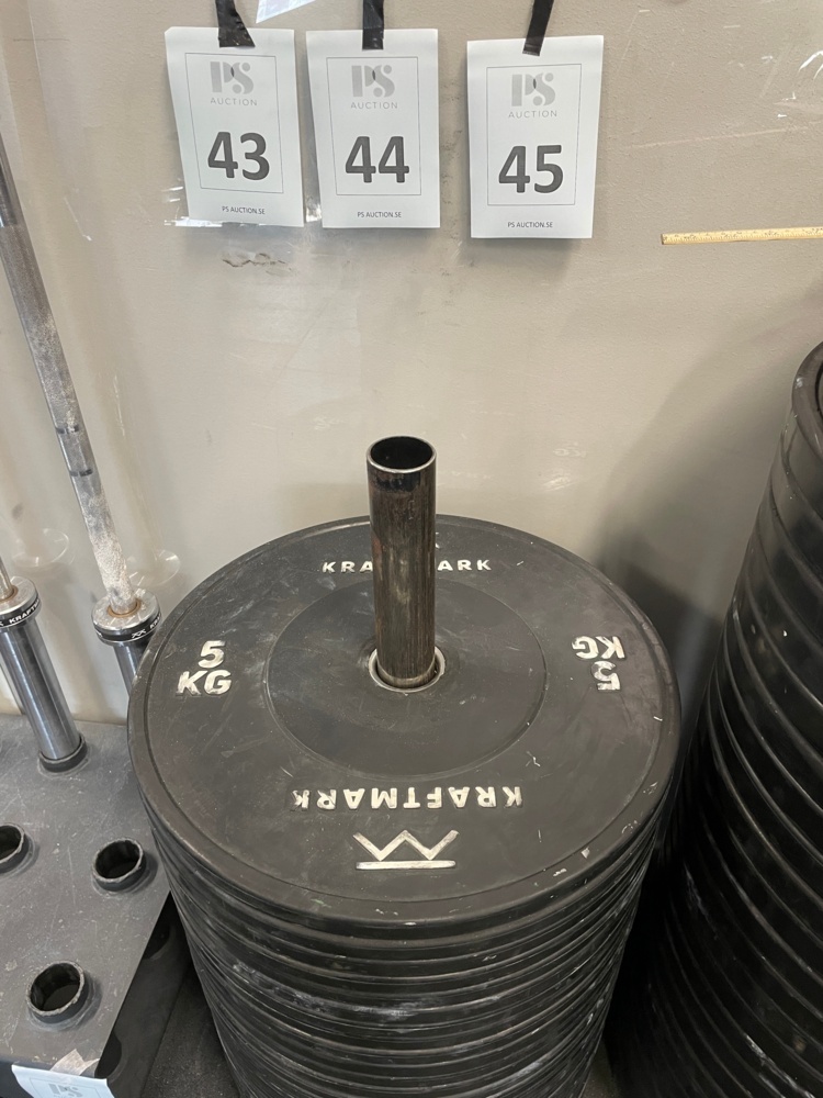 1590245-2 Weight Plates Bumper Training 5 Kg, 10 pcs - Kraftmark
