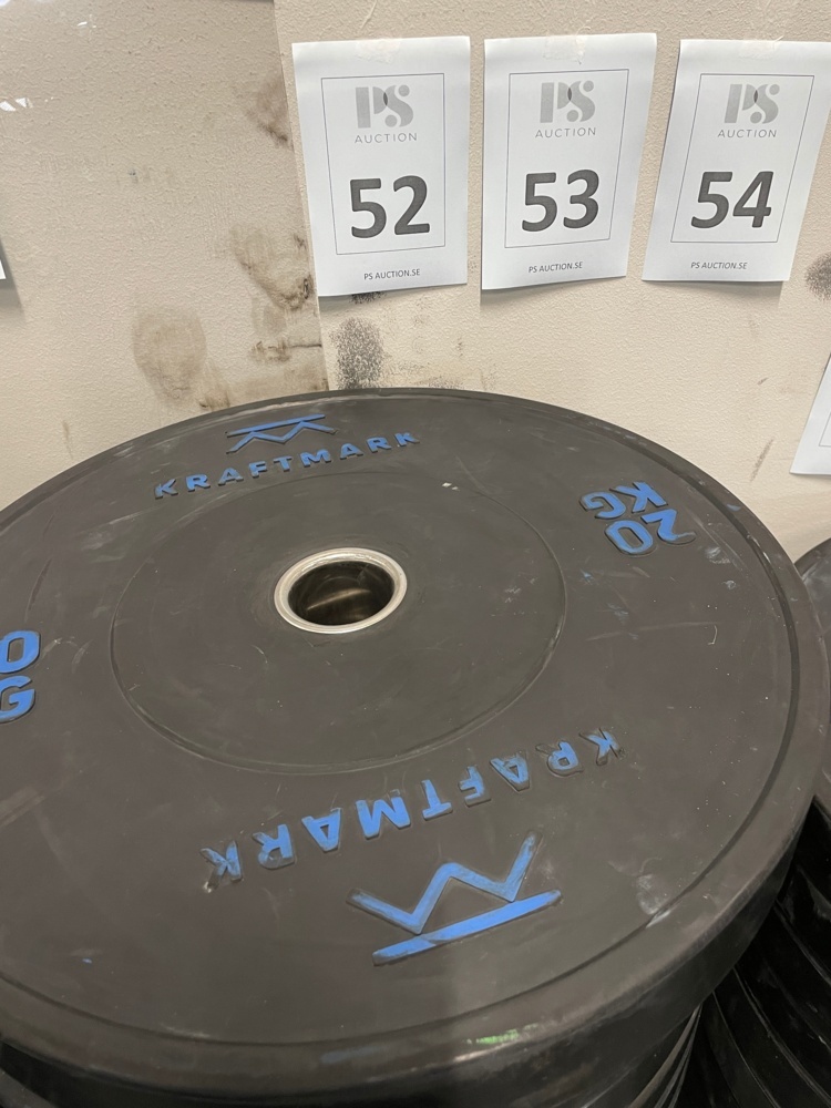 1590252-1 Weight Plates Bumper Training 20 Kg, 4 pcs - Kraftmark