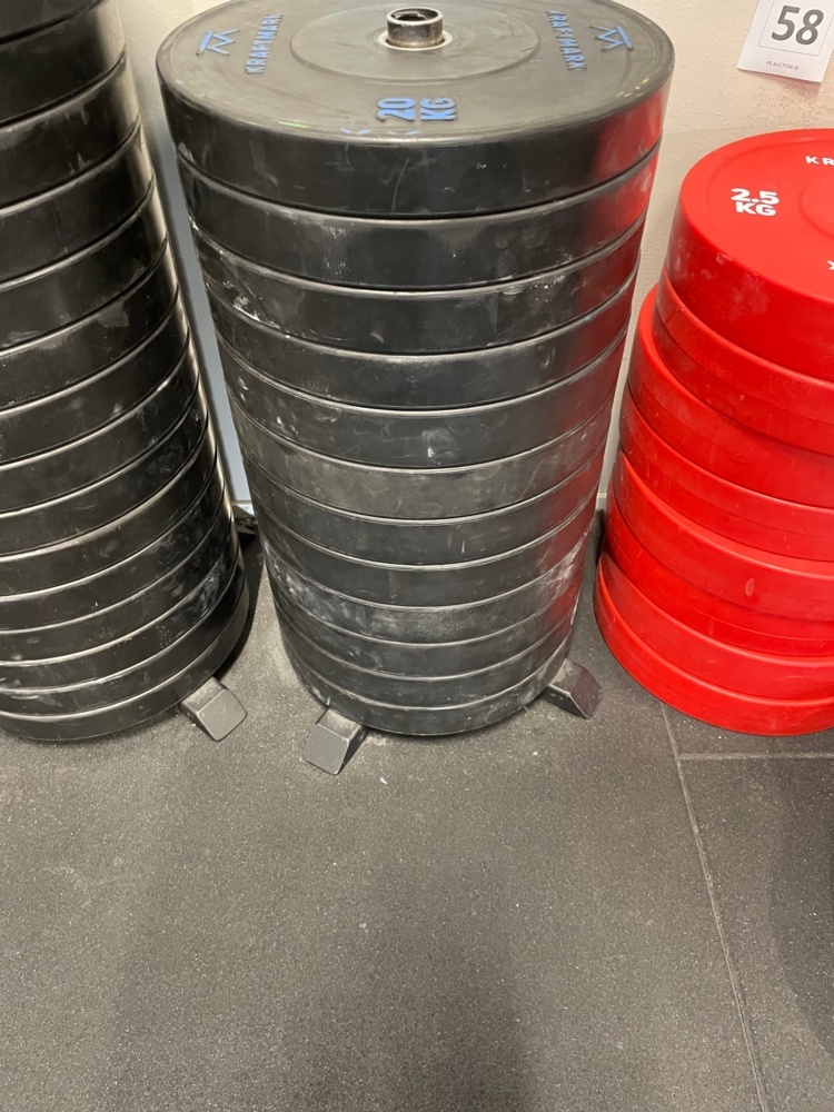 1590256-1 Weight Plates Bumper Training 25 Kg, 4 pcs - Kraftmark
