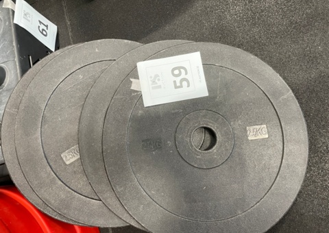 Weight Plates Bumper Training 2.5 Kg, 4 pcs - Kraftmark