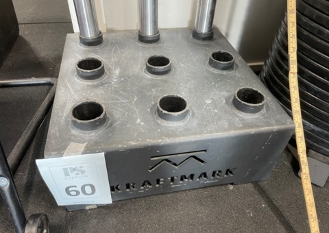 Barbell rack for 9 bars