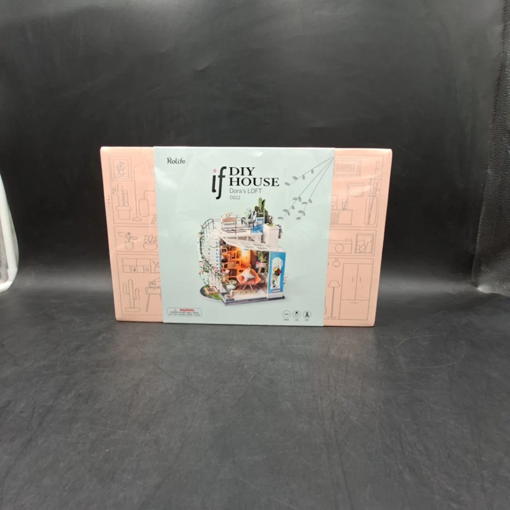 1588676-2 Miniature kits, 4 pcs - Rolife Dora's Loft, Bloomy House and Cute Room
