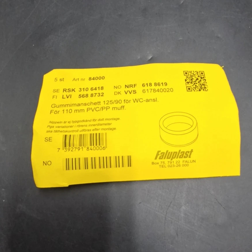 1590358-2 WC sealing sleeves, 88 pcs - Faluplast, 125/90, for 110 mm socket