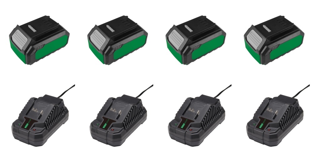 1590588-1 Batterier och laddare - Voltgear Plus, 20 V, 4 Ah och 4,5 A