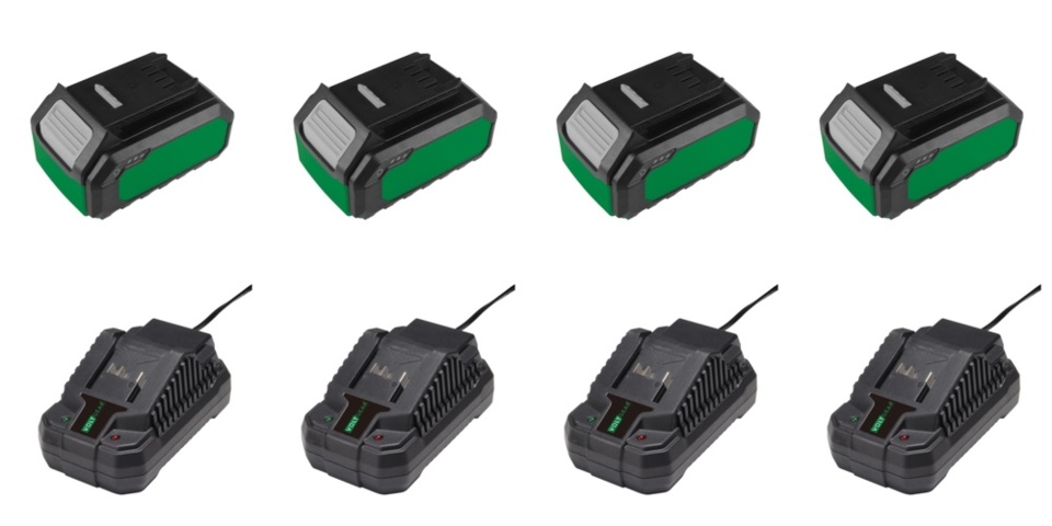 1590589-1 Batterier och laddare - Voltgear Plus, 20 V, 4 Ah och 4,5 A