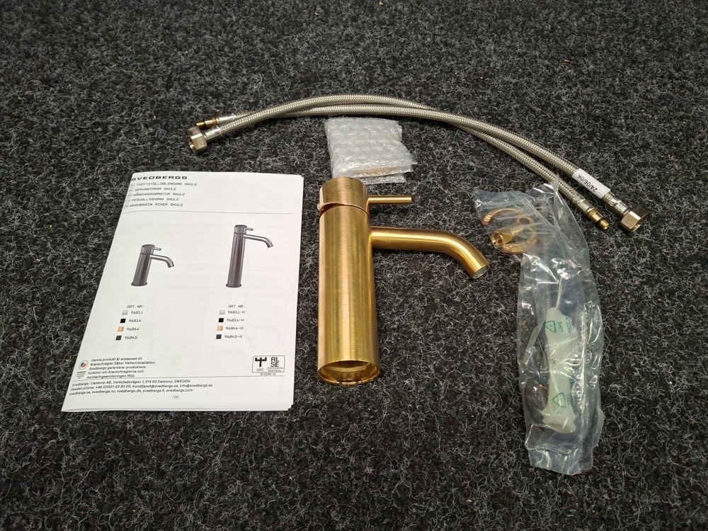 1590808-1 Sink mixer Svedbergs Skule Brushed brass