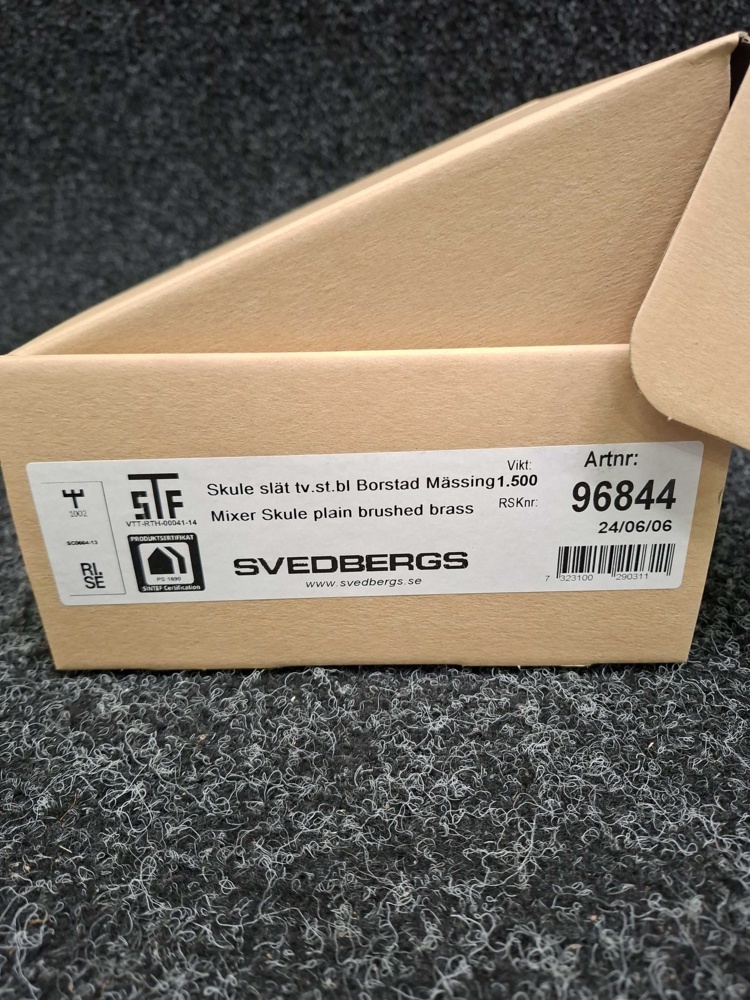 1590808-2 Sink mixer Svedbergs Skule Brushed brass