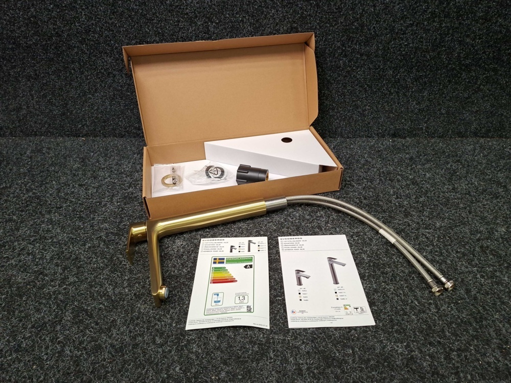 1590887-2 Washbasin mixer Svedbergs Halde brushed brass