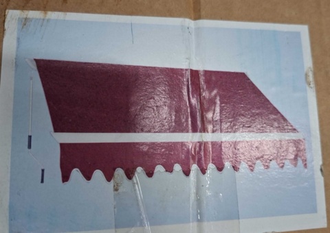 Wall awning 3x2 m Burgundy