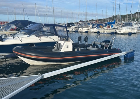 Rib boat with braked trailer - RIB-X 640 -2006, Mercury 115 hp -2020