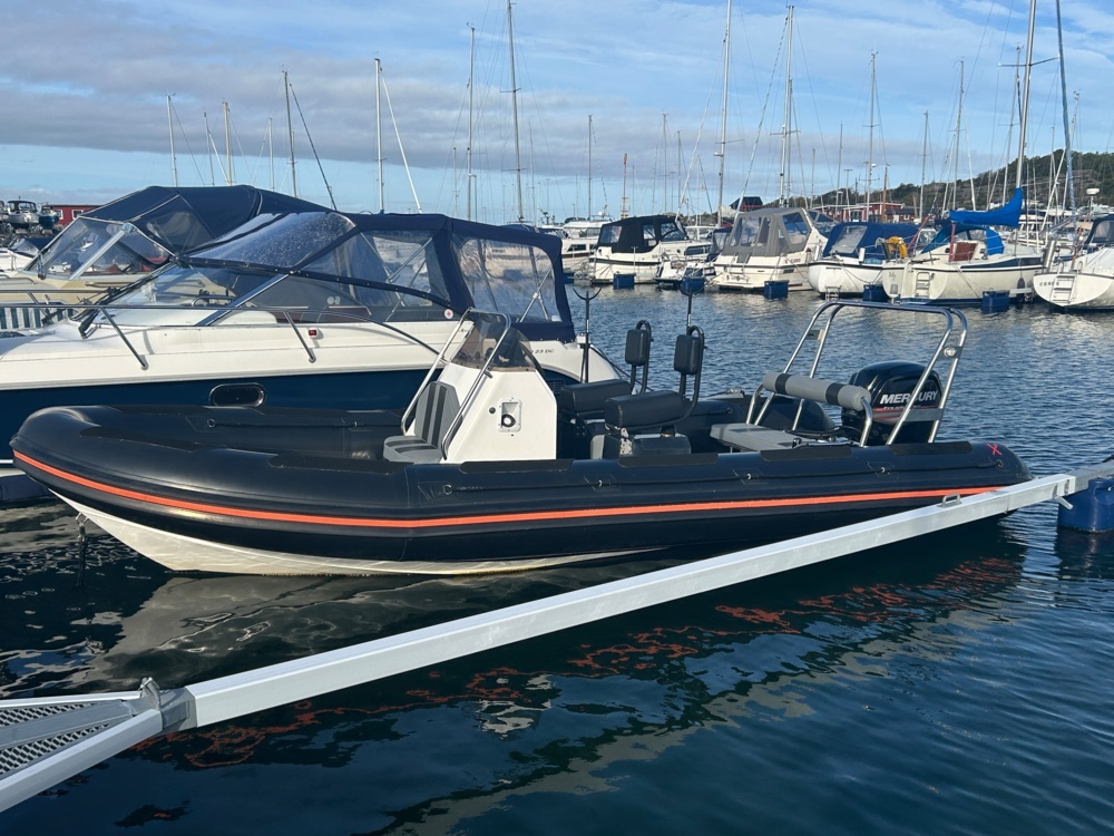 1411479-2 Rib boat with braked trailer - RIB-X 640 -2006, Mercury 115 hp -2020