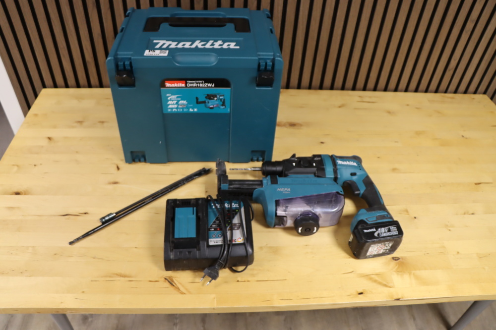 1296154-2 Hammer drill Makita DHR182 with Hepa filter
