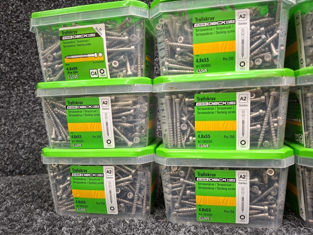1591334-2 3000 pcs Trall screw 4.8x55mm, Essve