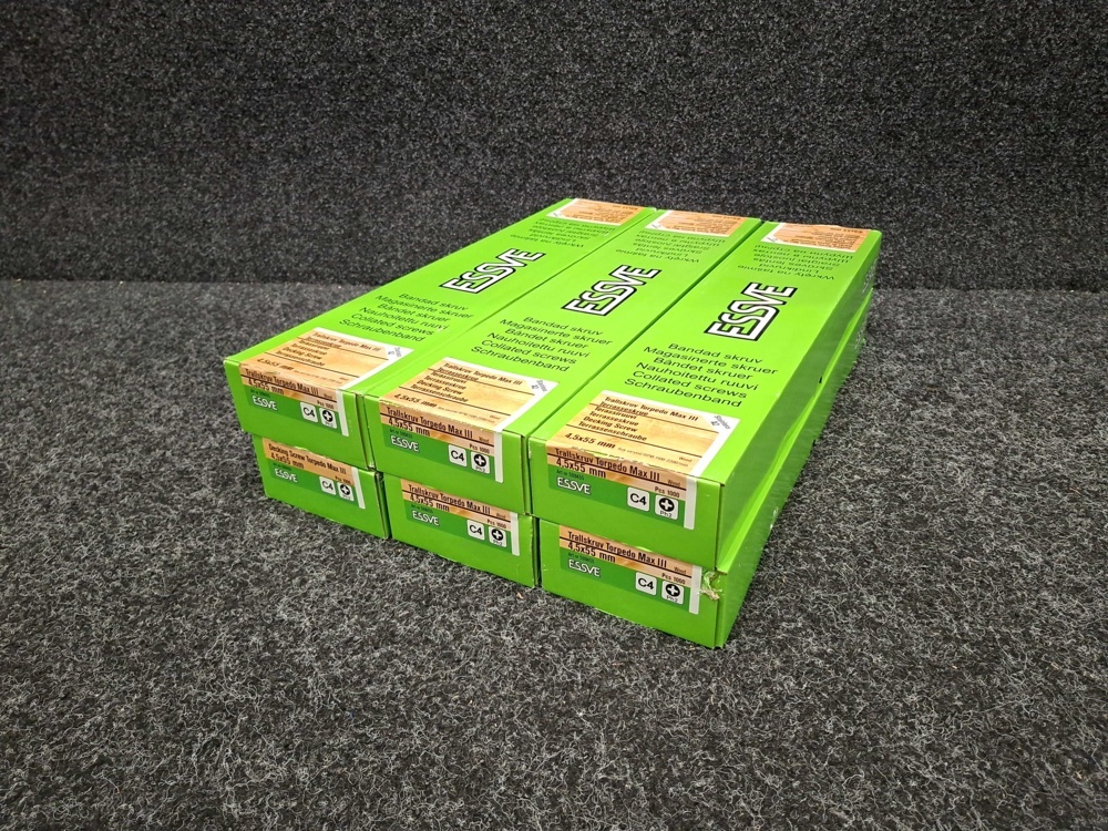1591335-1 6000 pcs Banded Trallscrew Torpedo Max III 4.5x55mm, Essve